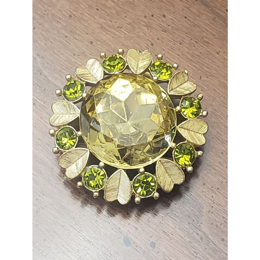 VINTAGE AVON Sun Brilliant 1970s Convertible Brooch / Pendant